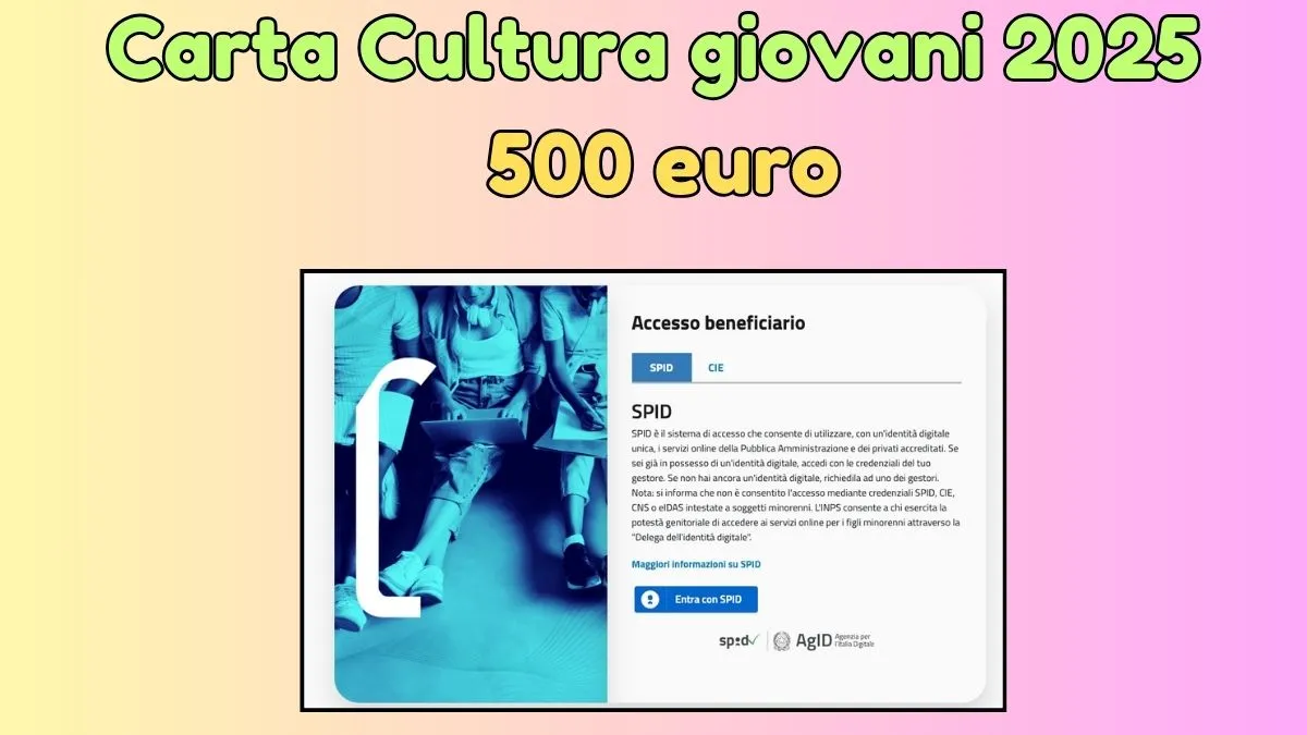 Carta Cultura Giovani 2025